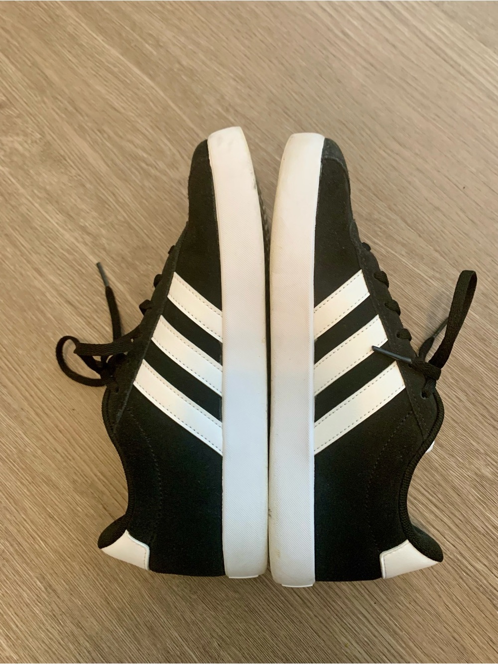 Adidas VL 3.0 Court Black & White Suede Sneakers